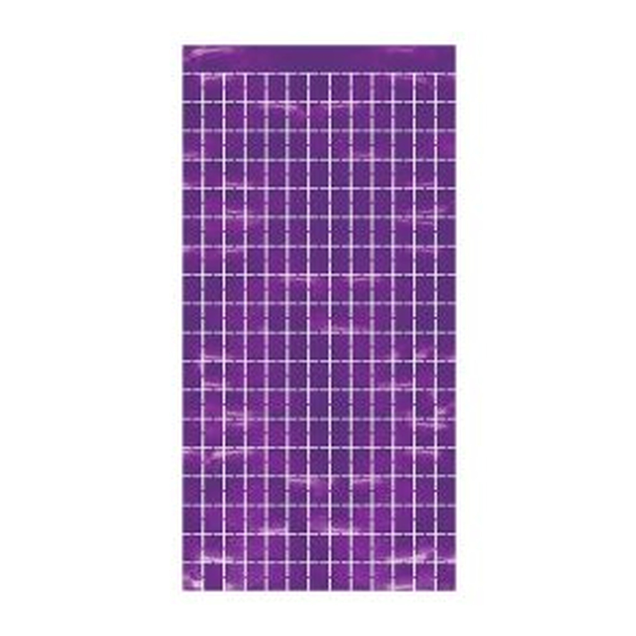 Metallic Square Curtain Purple